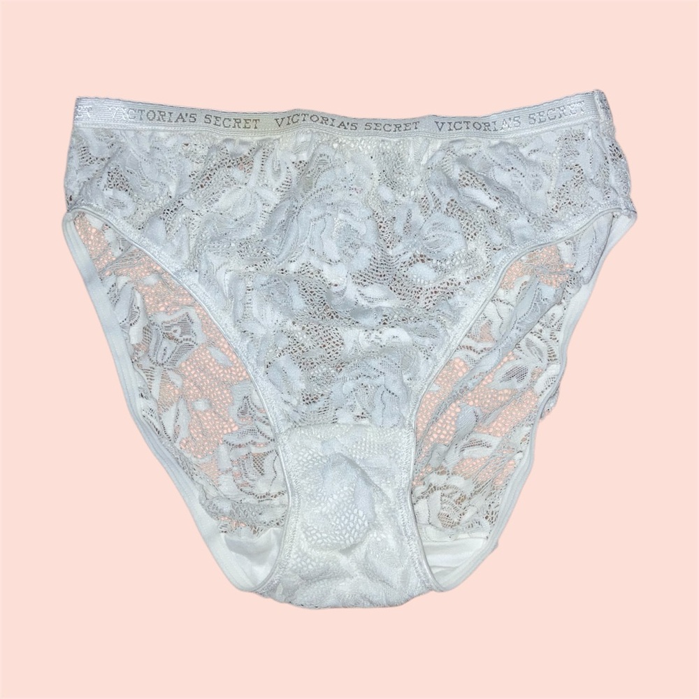 Vintage White Floral Lace Panty